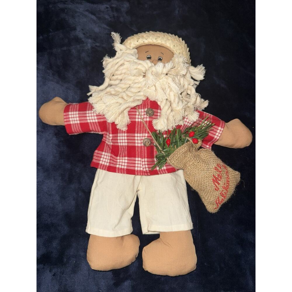 NEW Tropical Santa Doll Hawaiian Beach Bay Santa Unique Novelty